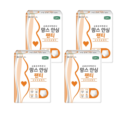 디펜드 여성용 맘스 안심팬티 성인기저귀 프리사이즈, FREE(onesize), 8개입, 4개
