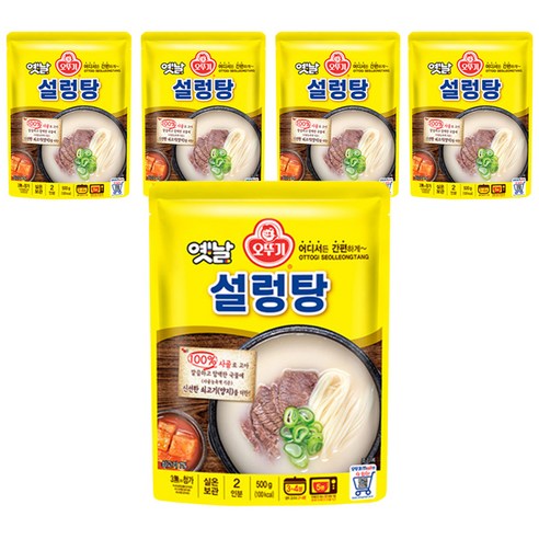 오뚜기 옛날 설렁탕, 500g, 5개