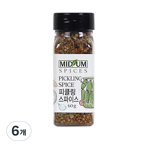 피클링 스파이스 오이피클 향신료, 60g, 6개