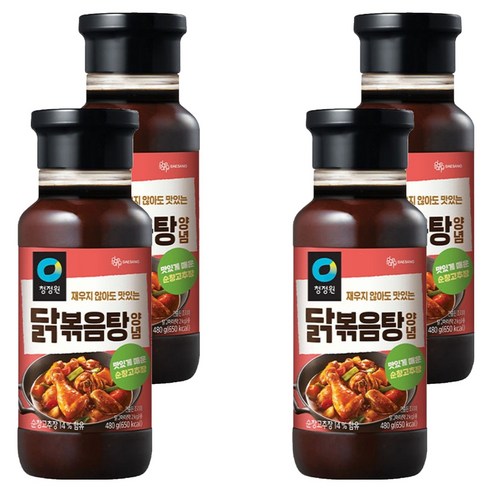 청정원 닭볶음탕 양념, 480g, 4개