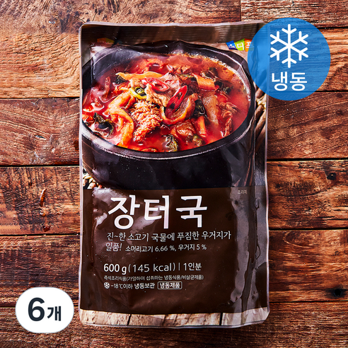 소디프 장터국 1인분 (냉동), 600g, 6개