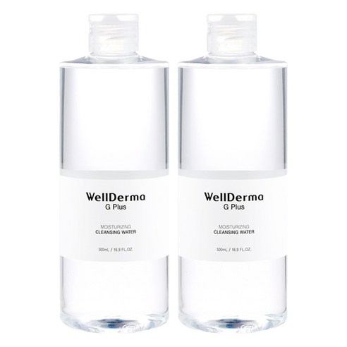 웰더마 지플러스 모이스처라이징 클렌징워터, 500ml, 2개