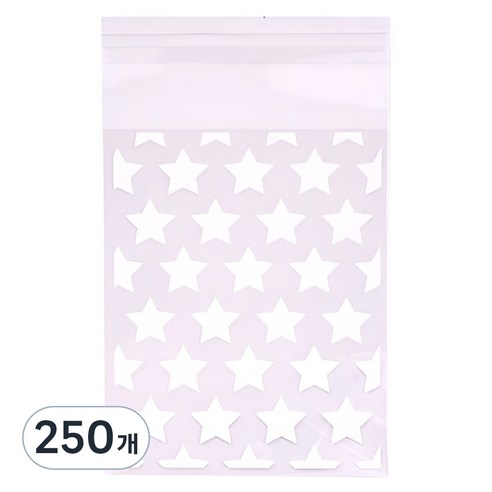 올하이 포카 포장 용품 스타 포토카드 스티커 슬리브 포장봉투 8 x 13 cm, 250개, 스타화이트