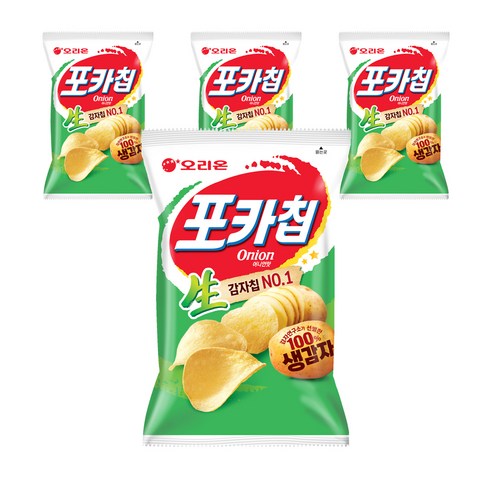 포카칩 어니언맛, 137g, 4개