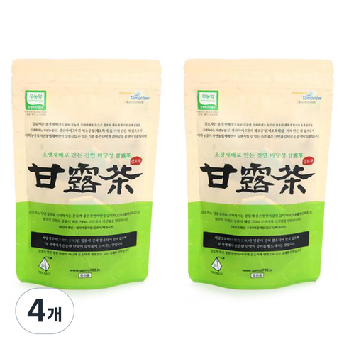감로700 유기농 오리지날 감로차, 0.3g, 20개입, 4개