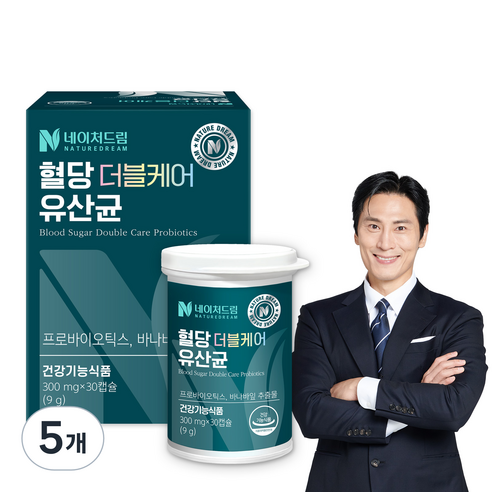 네이처드림 혈당 더블케어 유산균 9g, 30정, 5개