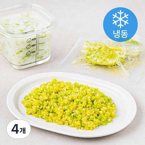 맘마유 애호박 다짐 1단계 (냉동), 240g, 4개, 애호박맛