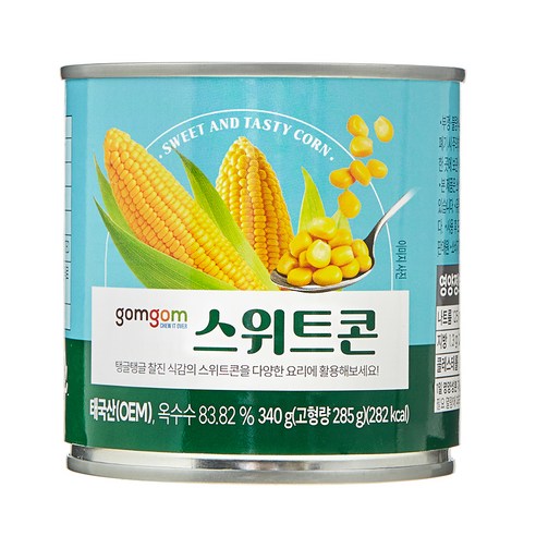 곰곰 스위트콘, 340g, 5개