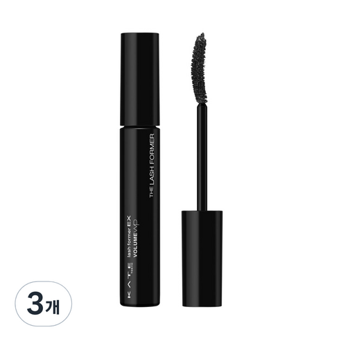 케이트 래쉬 포머 EX 볼륨 WP 마스카라 7.5g, BK-1, 3개