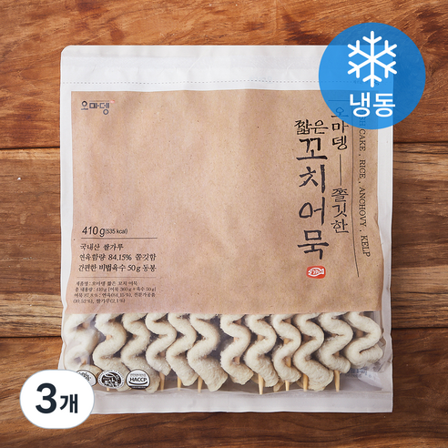 오마뎅 짧은 꼬치 어묵 (냉동), 410g, 3개