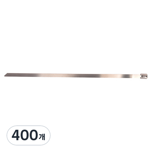 스마토 스테인레스 스틸타이 4.6 x 152 mm, 400개, 실버