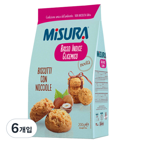 미주라 노춀라 쿠키, 200g, 6개