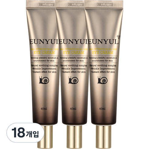은율 달팽이 인텐시브 페이셜 케어 아이크림, 40ml, 18개입