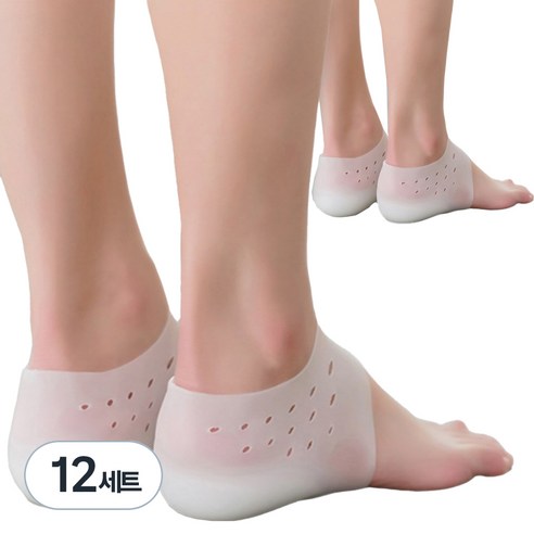 맞벌이라이프 뒷꿈치 키높이 양말 4cm, 2개입, 12세트