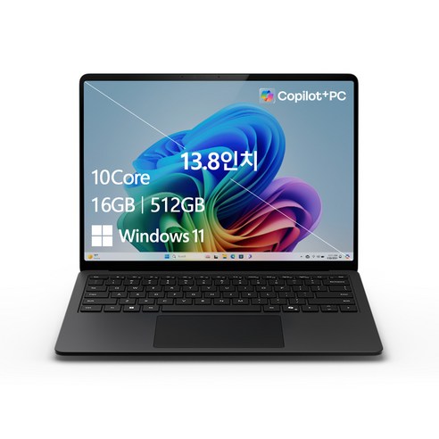 마이크로소프트 2024 서피스 랩탑 13.8 스냅드래곤, 블랙, 512GB, 16GB, WIN11 Home, ZGM-00057