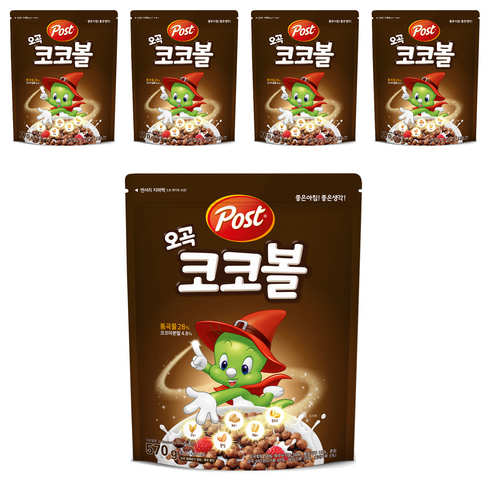 포스트 오곡 코코볼 시리얼, 570g, 5개