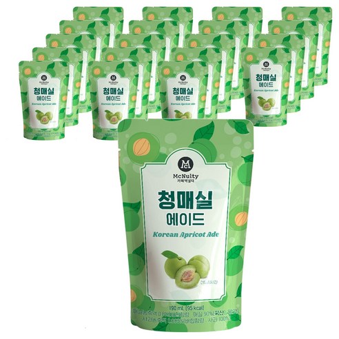 맥널티커피 청매실 에이드, 190ml, 20개