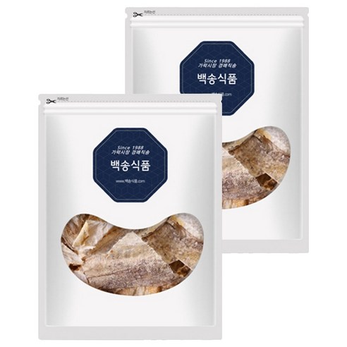 백송식품 황태껍질, 1kg, 2개