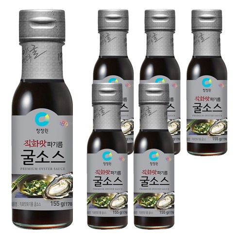 청정원 직화맛 파기름 굴소스, 155g, 6개