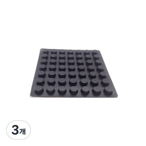미끄럼방지 고무발 범폰 고무받침대 검정 A0034, 3개