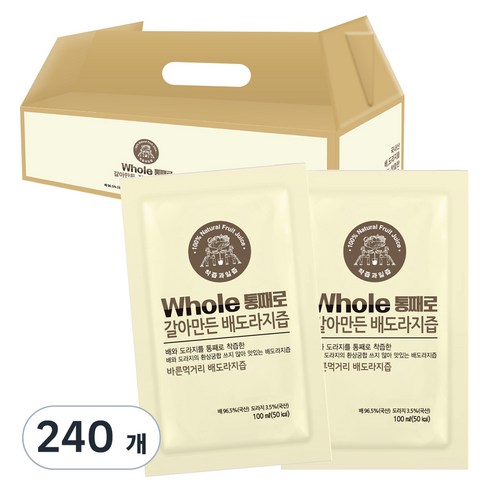 통째로 갈아만든 배도라지즙, 100ml, 240개