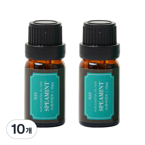 알레 비건 아로마 에센셜 오일 스피아민트, 10ml, 10개
