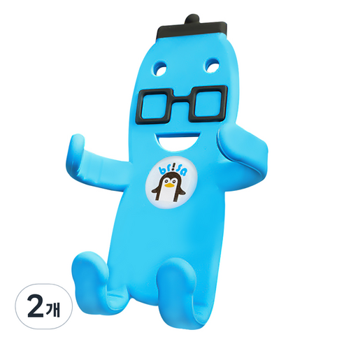 신풍산업 차량용 송풍구 핸드폰 거치대, 2개, 블루군