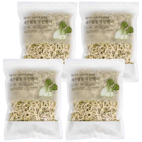 석하 제주 월동 무말랭이, 450g, 4개