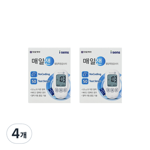 매일잰 혈당 측정 검사지, 50개입, 4개