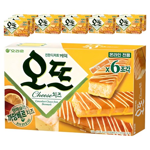 오리온 진한 디저트 케익 오뜨 치즈, 156g, 12개
