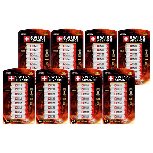 스위스 어드밴스 AA 건전지, 8개입, 8개