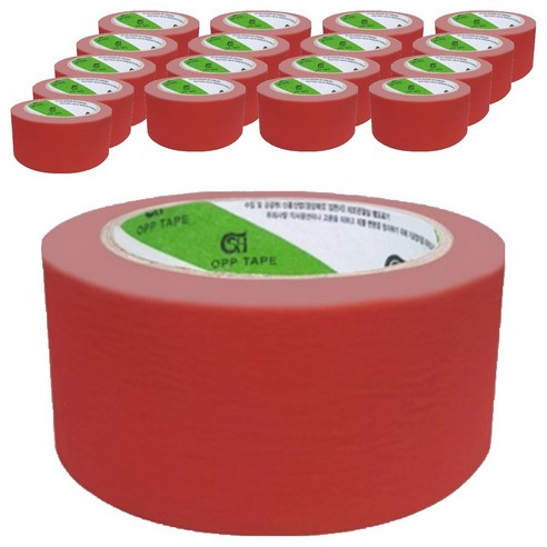 신흥테이프 마스킹테이프 빨강 48mm x 40m, 18개