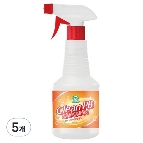 청소해결사 크린피비 찌든때 기름때 제거, 650ml, 5개
