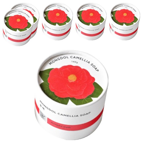 몽돌워시 유노하나 동백 비누 카멜리아향, 120g, 6개