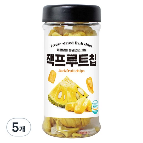 미다몰 HACCP 동결건조 잭프루트칩, 55g, 5개
