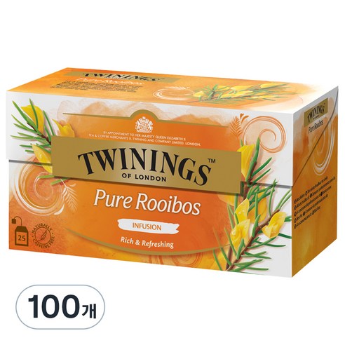트와이닝 루이보스 티백, 2g, 25개입, 4개