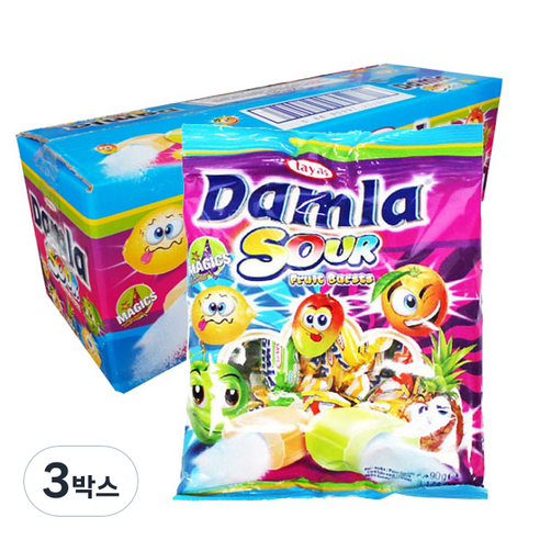 타야스 담라 사우어 소프트캔디, 2.16kg, 3개