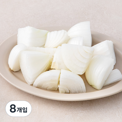 친환경 양파 나박썰기, 300g, 8개