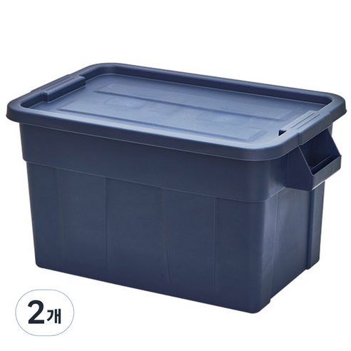 리벤스 그란데 대용량 수납 리빙박스, 네이비, 75L, 2개