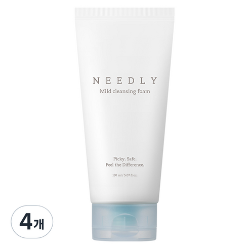니들리 마일드 클렌징 폼, 150ml, 4개