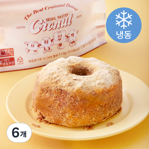 서울페이스트리 인절미크림 크로넛 (냉동), 115g, 6개