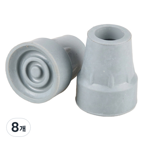 Dr.펠리스제이 목발 지팡이 리필 고무캡 패킹 22mm, D그레이, 8개