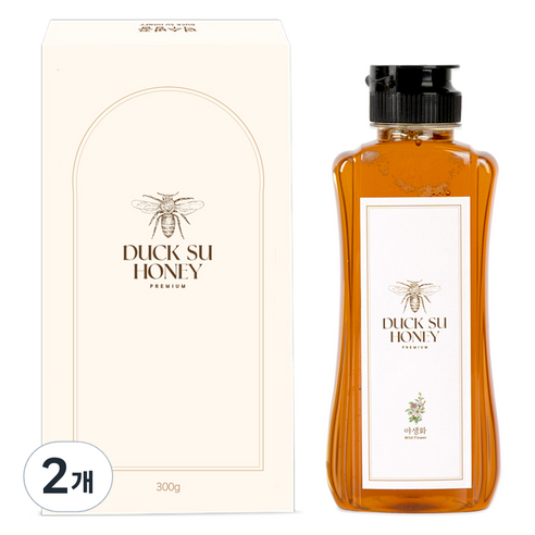 덕수벌꿀 사양 벌꿀, 300g, 2개