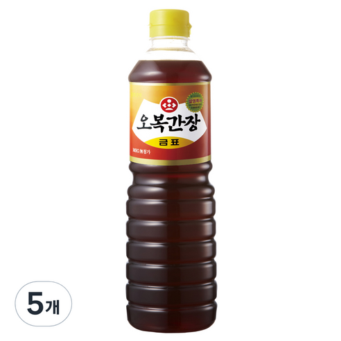 오복 간장 금표, 900ml, 5개