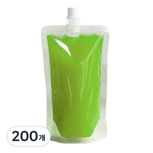 다이쓔 투명 스파우트 음료 파우치 300ml, 혼합색상, 200개