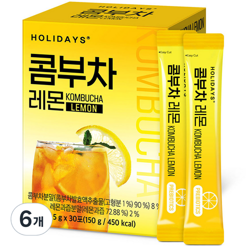 홀리데이즈 콤부차 레몬 30p, 5g, 30개입, 1개