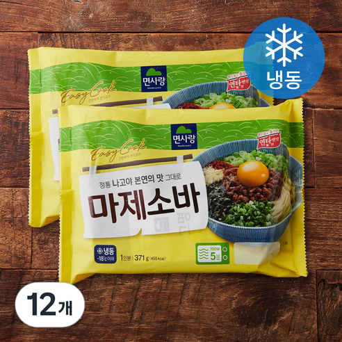 면사랑 마제소바 1인분 (냉동), 371g, 12개
