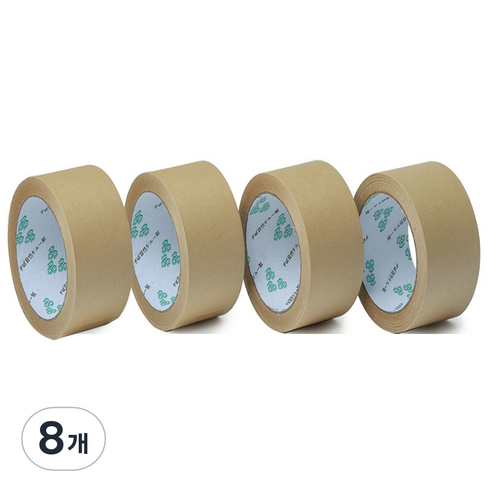 2 크라프트 박스 테이프 4.5cm x 30m, 8개