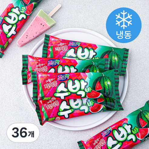 롯데웰푸드 수박바 (냉동), 80ml, 1개입, 36개