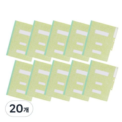 PP 청천화일 HC0087 A4, 녹색, 20개
